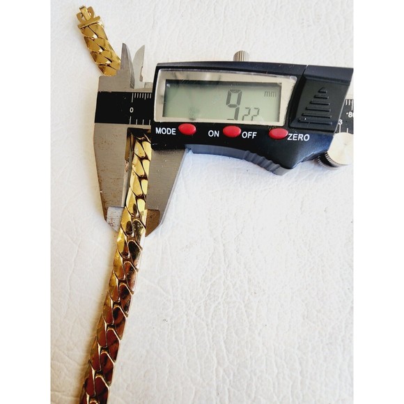 Christian Dior Vintage Cuban Link Choker Necklace HTF 16" 9mmm Wide - Picture 9 of 9